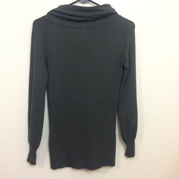 4/$25 ๐ Rampage Small Knit Sweater Gray Cowl Neck - Picture 8 of 10